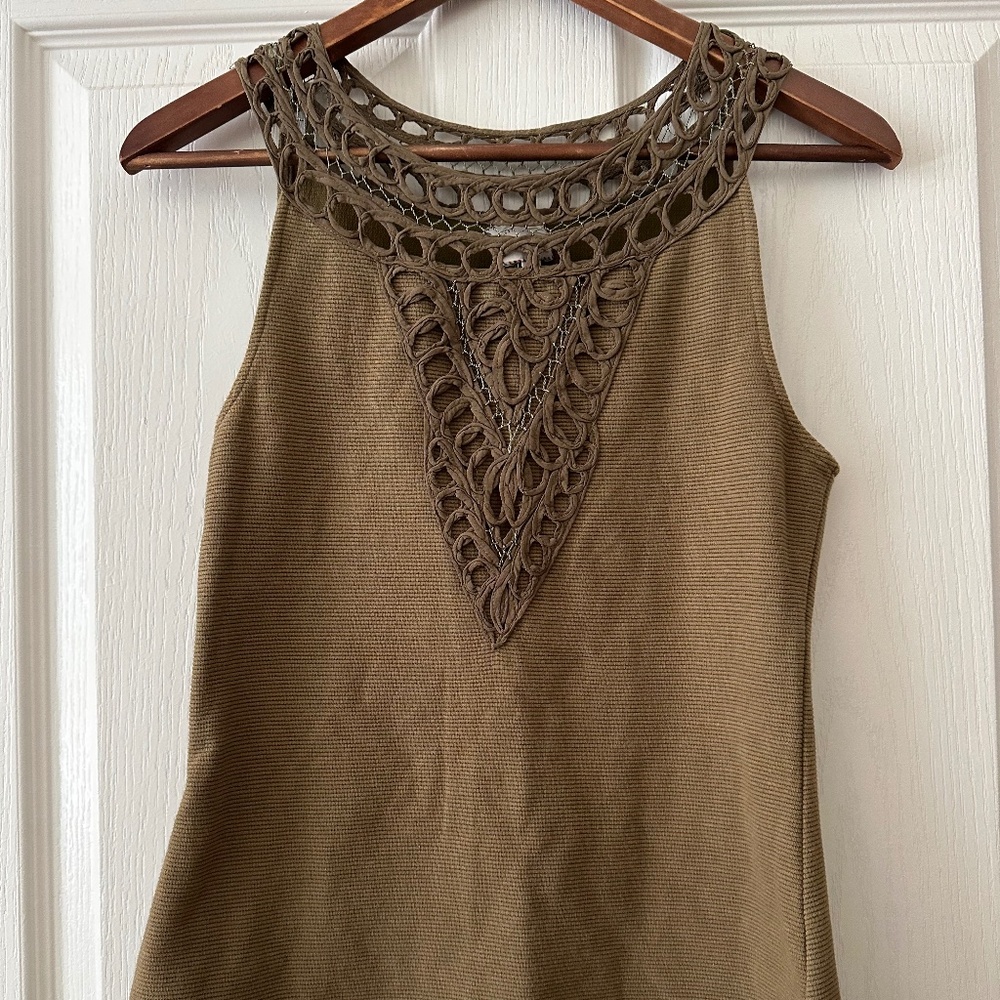 Anthropologie Green Tank Top | Size XS